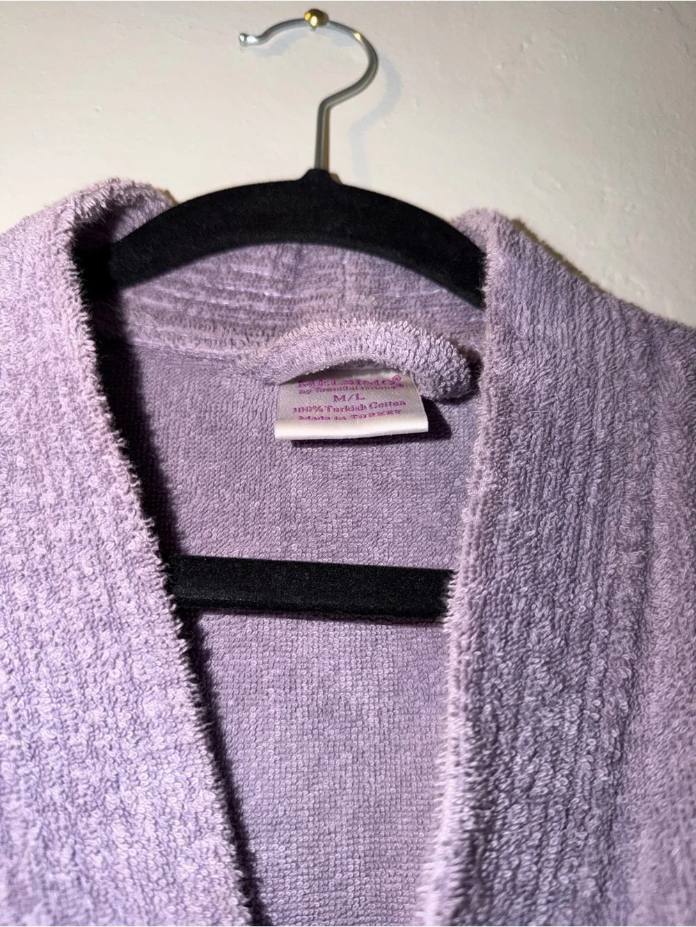100% Cotton Plush Turkish Lavender Bath Robe